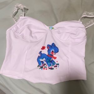 Deer crop top